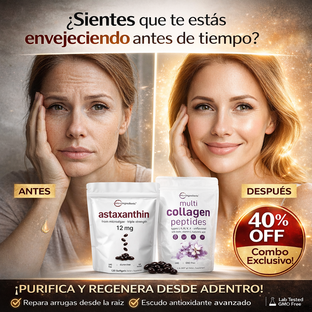 BioShield™ - Colágeno Multi-Peptides 20Mg + Astaxantina 12 mg