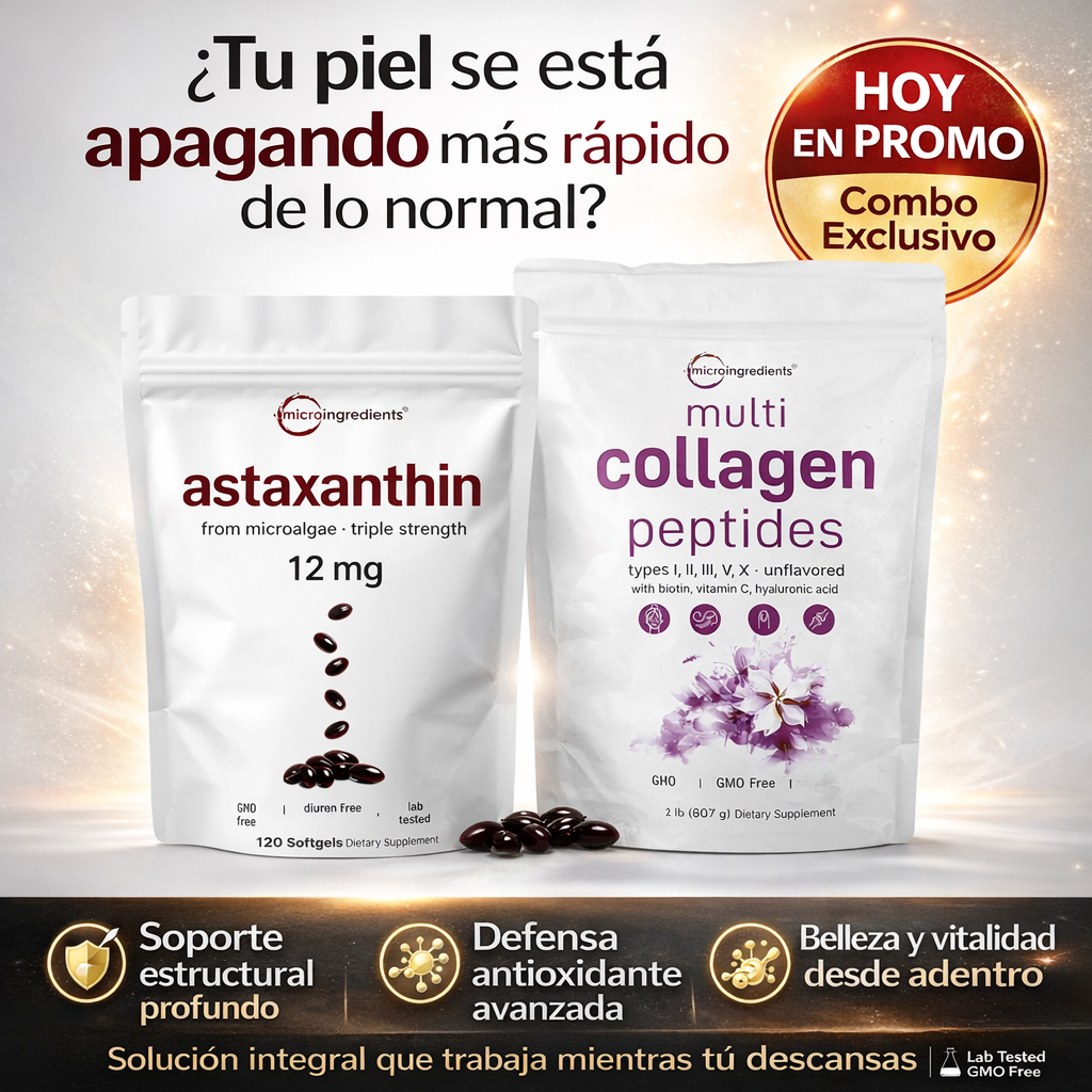 BioShield™ -  Colágeno Multi-Peptides  20Mg + Astaxantina 12 mg